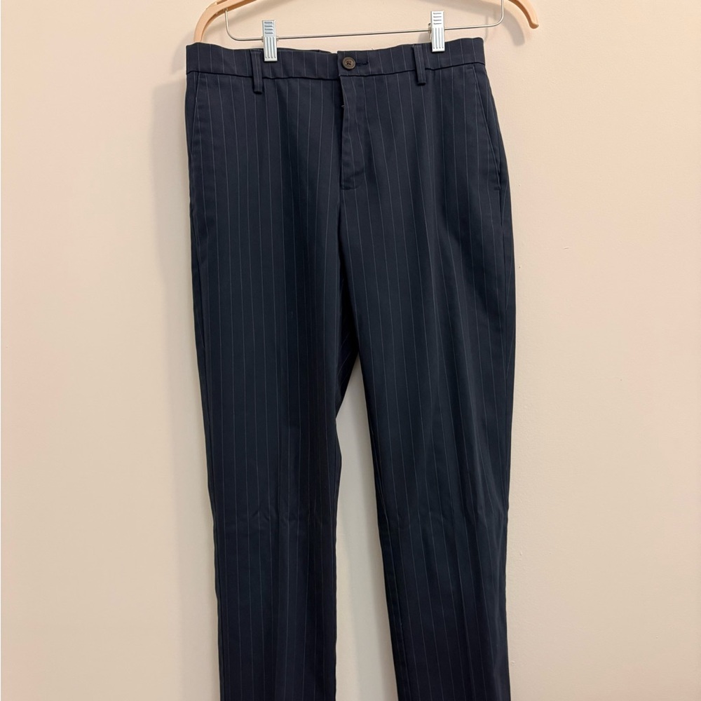 Goodthreads Men's Navy Pinstripe Dress Pants